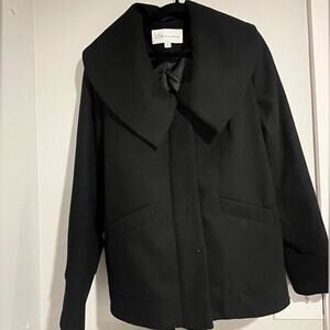 UK French Connection XL shawl collar coat